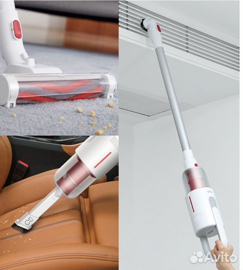 Пылесос 2в1 вертикальный+автомобильный новый