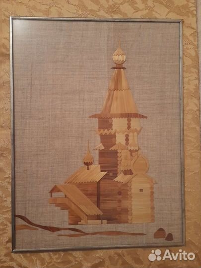 Панно из соломки