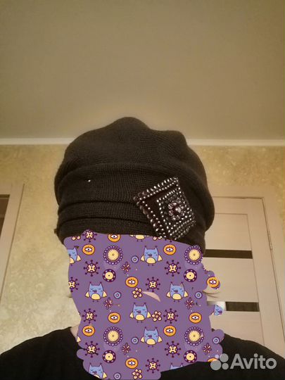 Комплект шапка и снуд женский