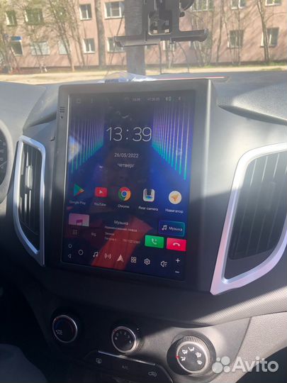 Android стиль Tesla для Hyundai Creta, есть Teyes