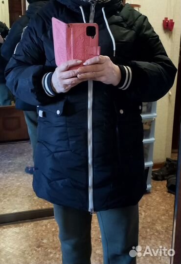 Пуховик зимний женский 54 56 новый