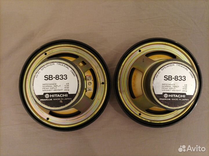 Автомобильные динамики hitachi SB-833