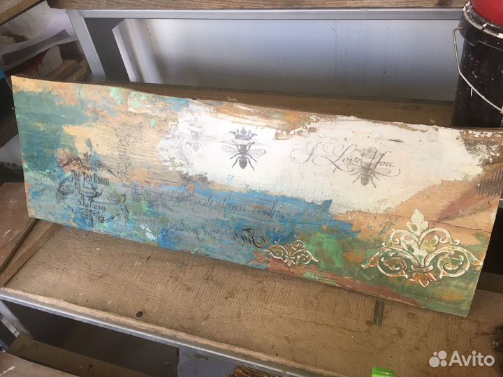 Картина на дереве Король жук