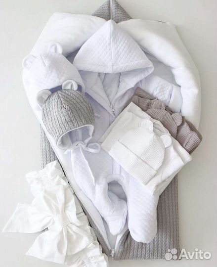 Комплект, конверт на выписку деми/зима