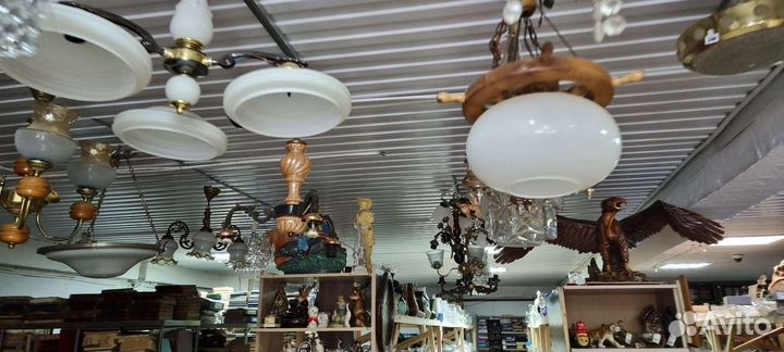 Люстры ссср, хрусталь, бронза