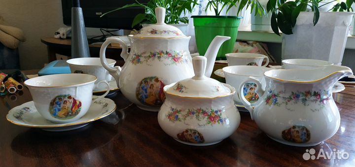 Сервис новый, чайный, Мадонна фарфор 1990 г