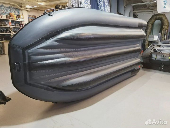 Лодка Skat Тритон 390 Fi нд; т.серо-красный