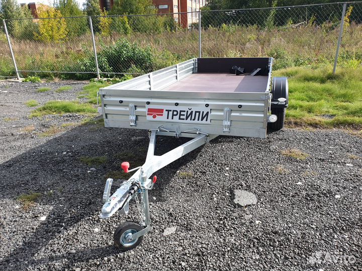 Прицеп 345х151 и габаритные фонари рога с лампой Е