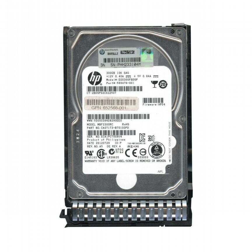 [EG0300FBDSP] Жесткий Диск Hp 300gb Sas 2,5" Hdd Eg0300fbdsp