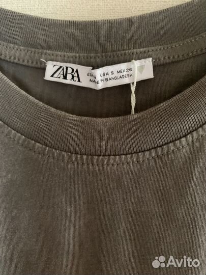 Футболка варенка с потертостями женская Zara