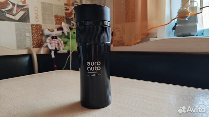 Термокружка для авто с надписью Evroavto