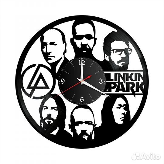 Часы настенные группа Linkin Park из винила, №5