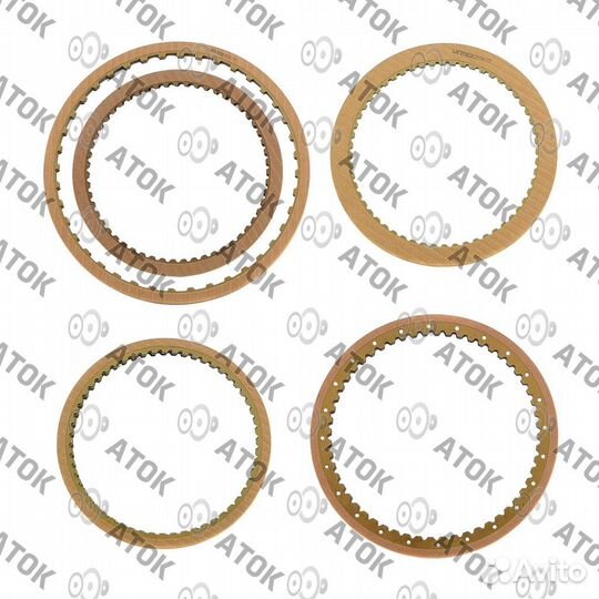 T129080A комплект фрикционных дисков 09G K2-55 зуб.1.7mm / K1-1.7mm