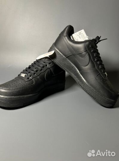 Кроссовки Nike AIR force 1 LOW luxe black gum Люкс