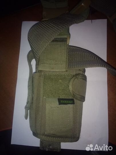 Кобура набедренная универсальная олива, кордура