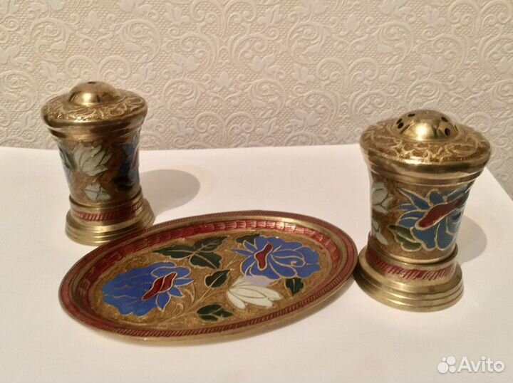 Набор для специй. Индия. Латунь