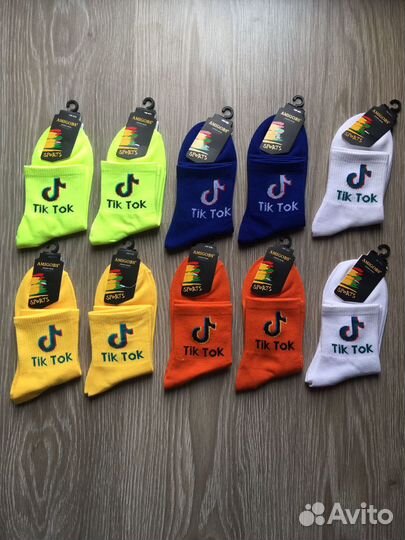 Носки цветные с надписями