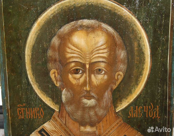 Икона Николай Чудотворец Оплечный