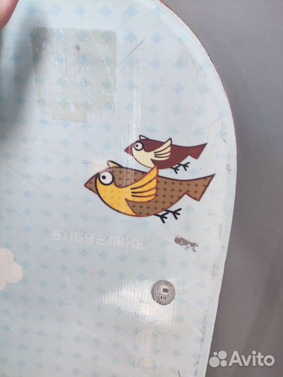 Сноуборд с креплениями и ботинками 120см 35р