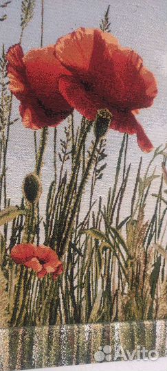 Картина Маки гобелен большая
