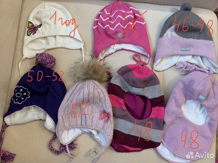 Шапки на девочку lassie, kerry 46,48,50,52
