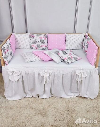 Бортики в детскую кроватку новые