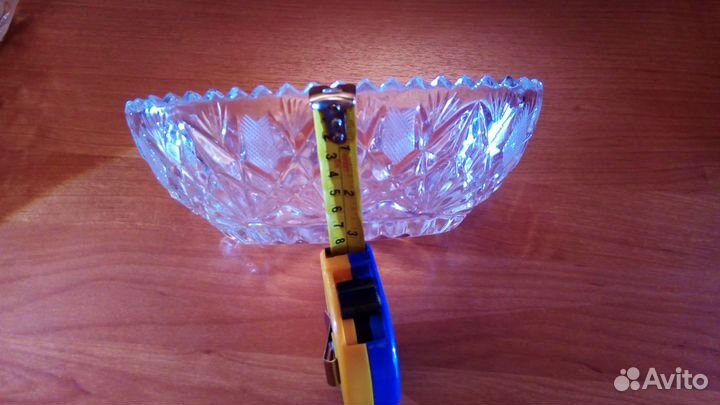 Хрустальная салатница-конфетница