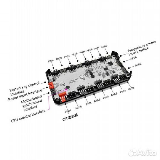 CoolMoon PA1 контроллер хаб разветвитель argb PWM