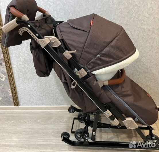 Санки коляска Ника 7-8К механизм качания Premium