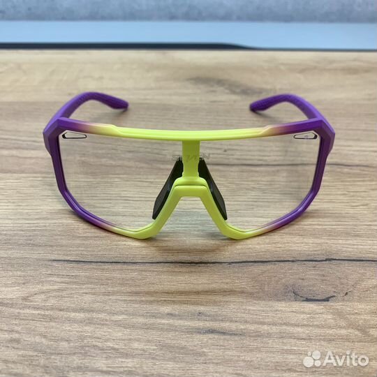 Велоочки Scvcn. Желто -Фиолетовые Верхний обдув