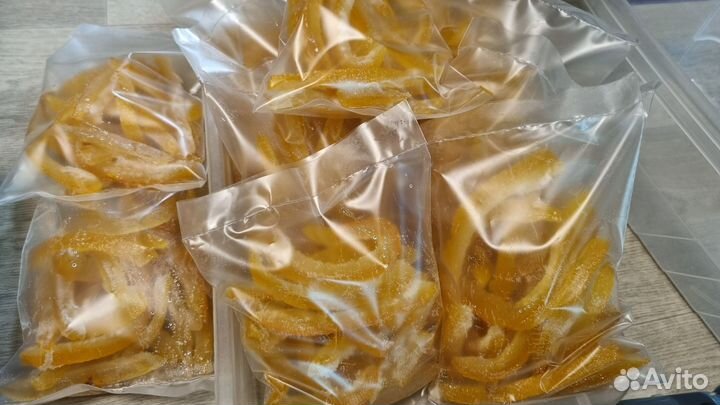 Цукаты-дольки корочки апельсина