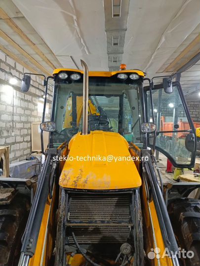 Лобовое стекло JCB 3CX 4CX установка