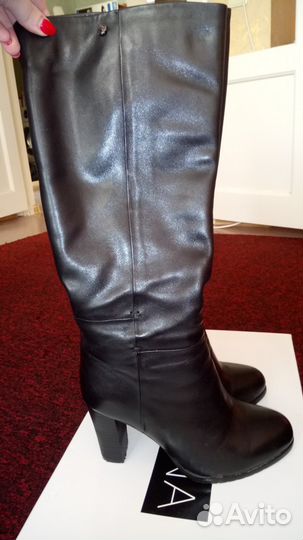 Сапоги зимние кожа