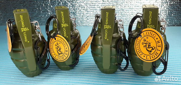 Зажигалка с турбо пламенем Граната