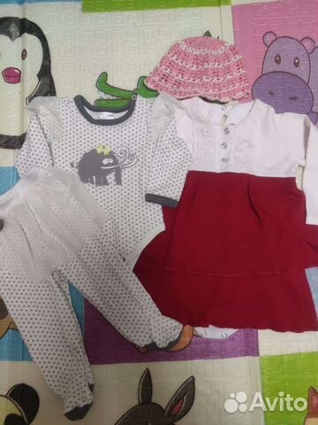 Вещи пакетом на девочку 68-80