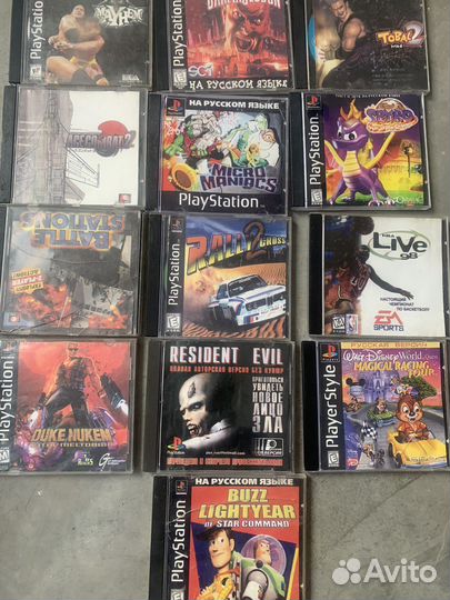 Диски на sony playstation 1