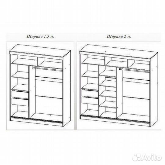 Шкаф-купе «Танго зеркало»