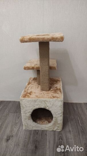 Когтеточка домик для кошки с когтеточкой