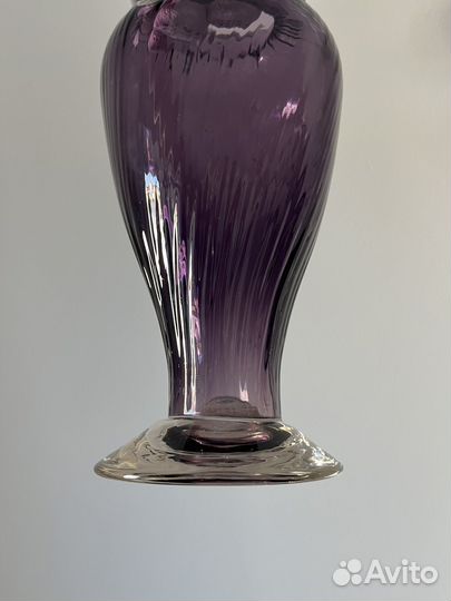 Ваза фиолетовое (марганцевое) стекло