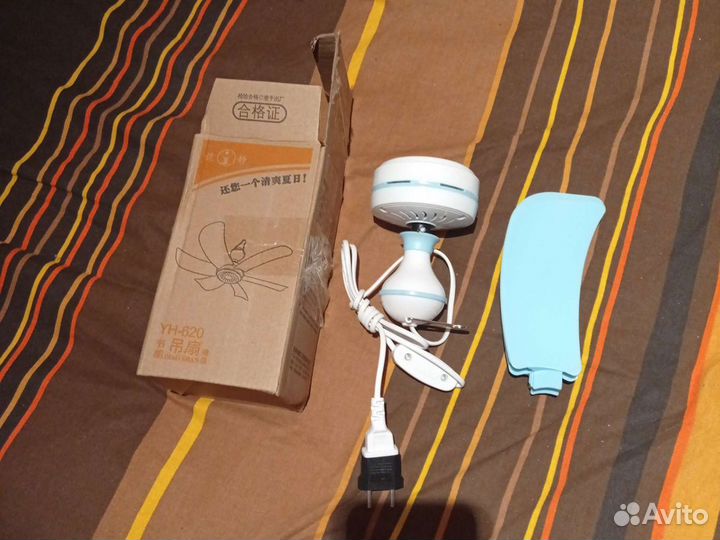 Потолочный подвесной вентилятор. Бесшумный