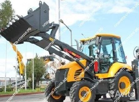 Стекло для экскаватора-погрузчика