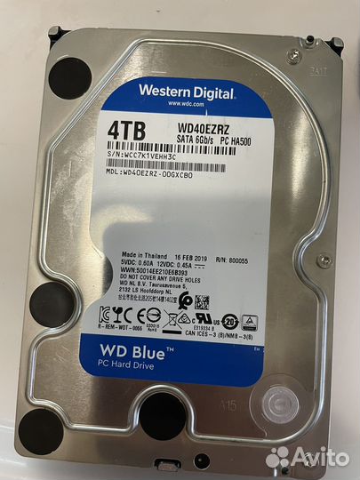 Жесткий диск Western Digital blue 4tb