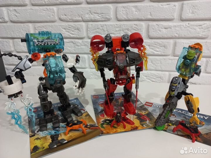 22 набора Lego Bionicle и Hero Factory