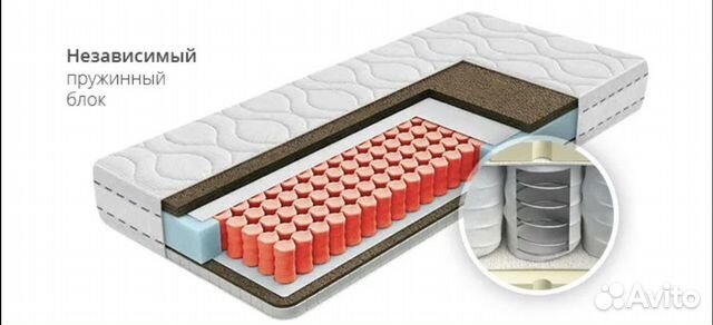 Матрас независимый пружинный блок 160х200 см