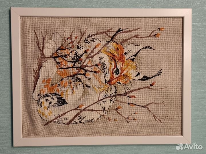 Схемы вышивки крестом с образцами ниток