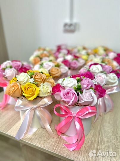 Мыльные розы букеты