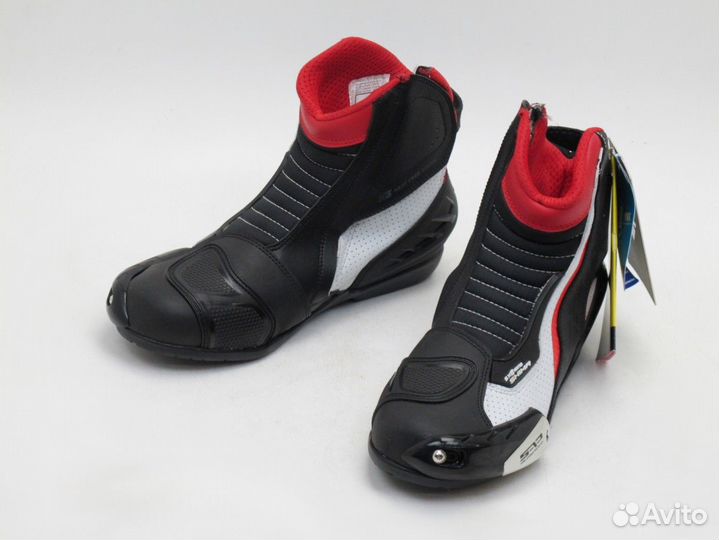 Мотоботы shima sx-6 black/white