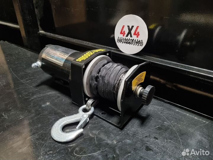 Лебедка Electric Winch 2000 lbs, 907кг кевлар