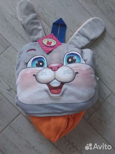 Детский плед-подушка Зайка