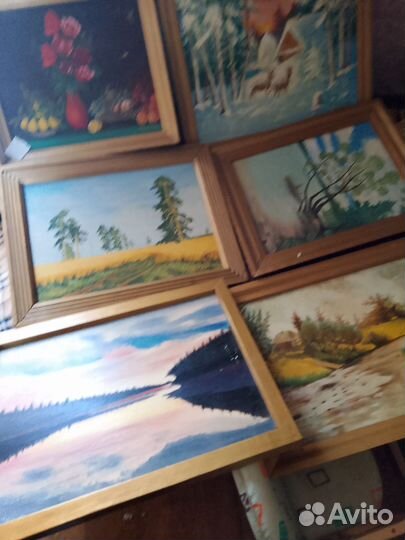 Картины для дачи, разных размеров. Цена разная